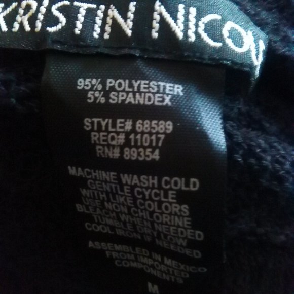 Kristin Nicole Black Open Knit Cardigan - Picture 2 of 4